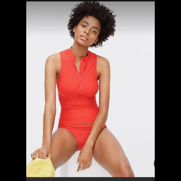 J.Crew Sleeveless Mock Neck Rash Guard XXS - Picture 1 of 5